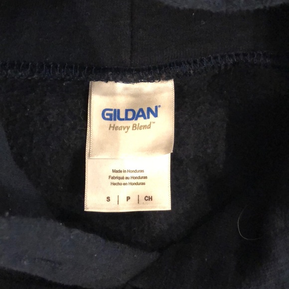 Plain Navy Gildan Sweatshirt - Picture 2 of 3